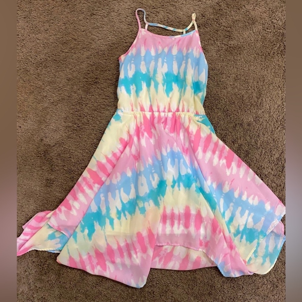 Girls Children’s Place Pastel Chiffon Dress size 10/12 NWOT